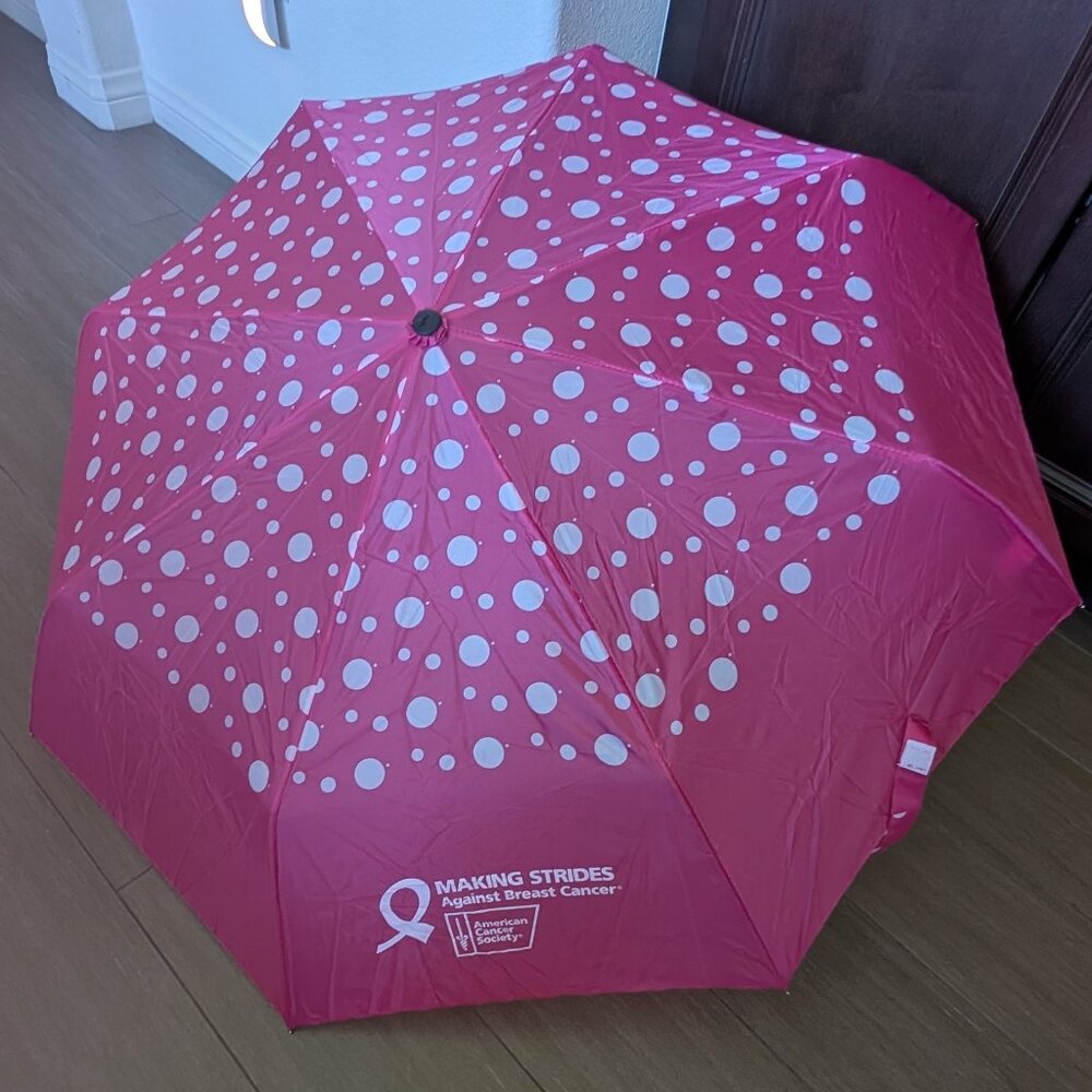 Making Strides Against Breast Cancer - Compact Umbrella with Cover